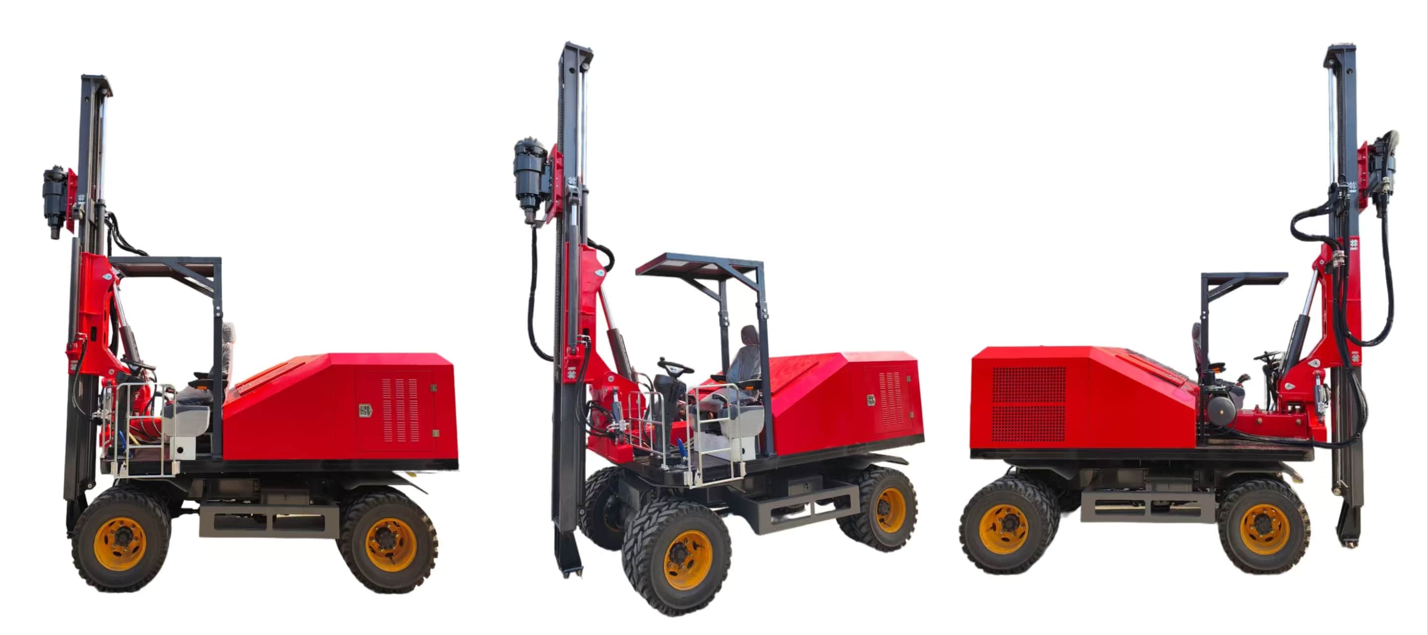 Pemancang Tiang Surya Beroda TZ680: Memberdayakan Konstruksi PLTS dengan Efisiensi